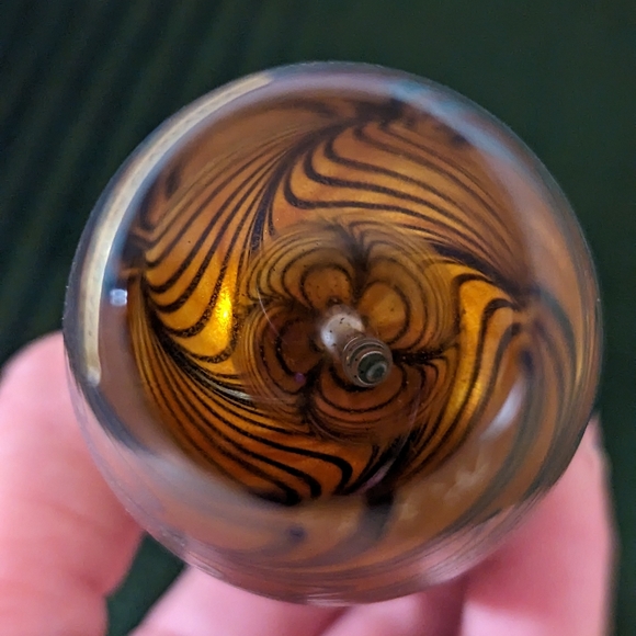 Signed Robert Held (R. Held) Art Glass Perfume Bottle - Picture 4 of 7